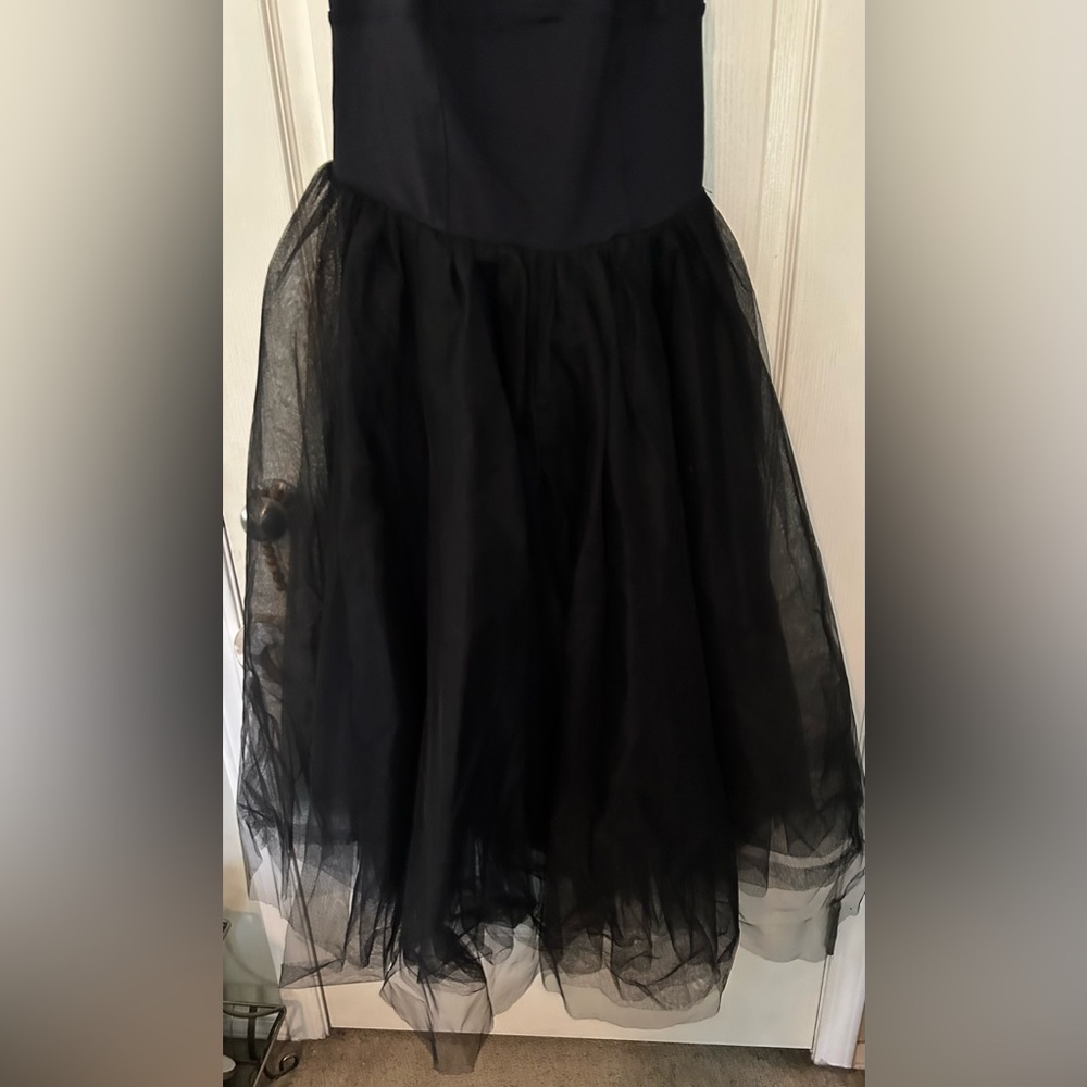 🎉 Host Pick 🎉 Free People Let’s Talk Tutu Black Slip Dress - Picture 3 of 11